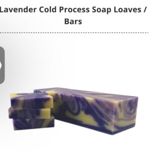 Cold pressed soap bars