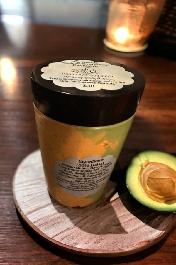 Mango Avocado Swirl Whipped Body Butter - Image 3