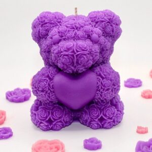 Bearly in Love Purple Candle